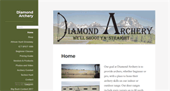 Desktop Screenshot of diamondarchery.net