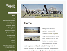 Tablet Screenshot of diamondarchery.net